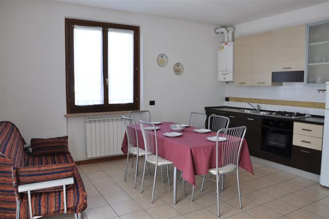 Living room with kitchen