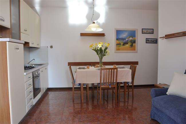 Living room with kitchen