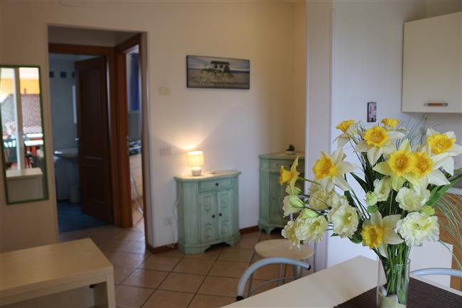 Living room with kitchen