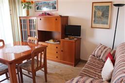 Living room with kitchen