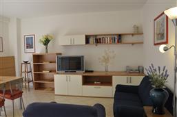 Living room with kitchen